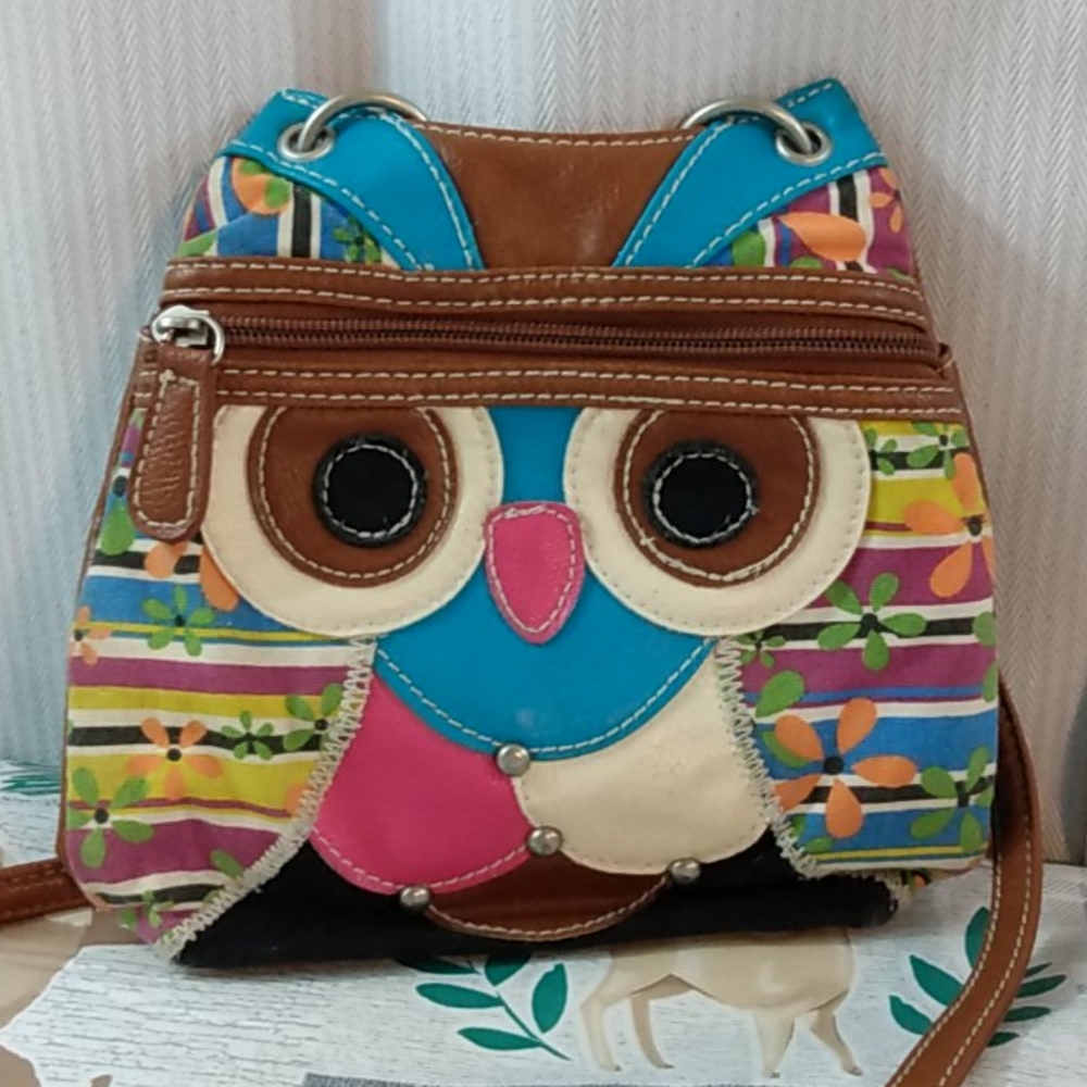 Owl crossbody adjustable strap purse